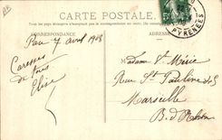 CPA Folklore Pyrenees Deux beaux types