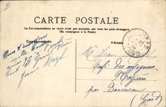 VINTAGE POSTCARD Folklore the Pyrenees Two inseparable ghost from wood Ass Mule