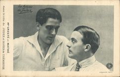 MODERN CARD Cinema Creste and Mathe in the role of Judex and Roger de Tremeuse