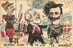 CPA Politique Satirique Ah mince alors tu l'as le sourire