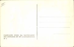 CPA Politique Satirique Enfants Francois Mauriac Sauvegarde de l'enfance