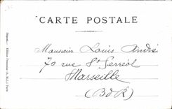 Escritor satírico político de la POSTAL de la VENDIMIA el vencedor triunfante Gombes Brisson Rocherfort