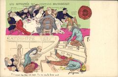 CPA Politique Satirique Les retraites des fonctions bourgeoises 