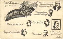 CPA Politique Satirique Chapeau Assises 