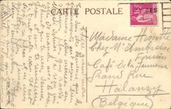 VINTAGE POSTCARD Boat brought together Chargers Asia Steamer dining room