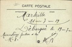 VINTAGE POSTCARD Boat Maritime Transport Australian by heavy sea