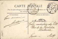 CPA Bateau Marseille Le Transatlantique Crimee rentrant au port Tunisie