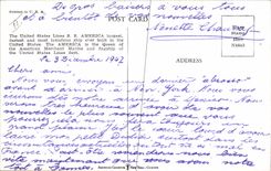 CPA Bateau Paquebot SS America