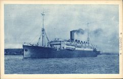 VINTAGE POSTCARD Boat S Angers Co of the Maritime Transport