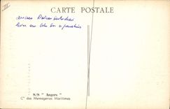 CPA Bateau SS angers Cie des Messageries Maritimes 