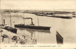 CPA Bateau Le Havre Le port et les bassins L'Augustin Normand sortant 