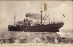 VINTAGE POSTCARD Flagship Ponty of the Transatlantic General Co