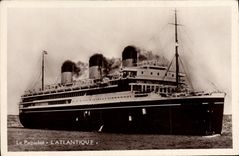 CPA Bateau Paquebot l'Atlantique