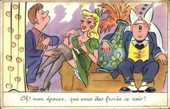 VINTAGE POSTCARD Fantasy Illustrator Rob Nel