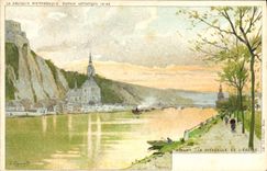 VINTAGE POSTCARD Fantasy Dining Ranot Illustrator the citadel and the church
