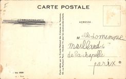 VINTAGE POSTCARD Fantasy Illustrator Redon Children Dog Three friends