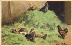 CPA Fantaisie Illustrateur Redon Enfant