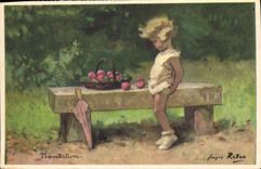 CPA Fantaisie Illustrateur Redon Enfant