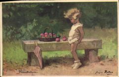 CPA Fantaisie Illustrateur Redon Enfant