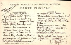 CPA Militaria Secours National Illustrateur