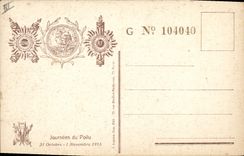 CPA Militaria Journee du Poilu 1915 