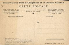 CPA Militaria Bons de Souscription Nationale