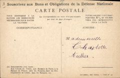 CPA Militaria Bons de la Defense Nationale 