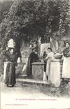 CPA Folklore Salies de Bearn Fontaine Larroumette 