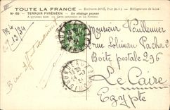 VINTAGE POSTCARD peasant Coach the Pyrenees