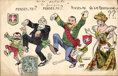 CPA Politique Satirique 