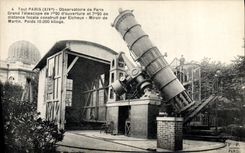 CPA Astronomie Paris Grand telescope Eichens Miroir de Martin 