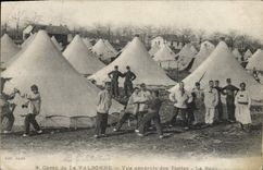 CPA Boxe Camp de la Valbonne Vue generale des tentes Militaria