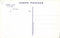 CPA Bateau Paquebot Fabre Line SS Asia