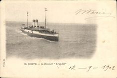 CPA Bateau Dieppe Le steamer Arundel