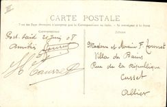 VINTAGE POSTCARD Boat French Vapor Admiral Nielly of the Brought together Chargers Line of Marseilles in Far East