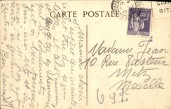 VINTAGE POSTCARD Boat Steamer Asia Brought together Chargers