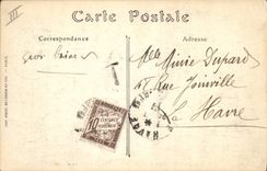 VINTAGE POSTCARD Boat Steamer the Augustin Normand making the way of Trouville in Le Havre