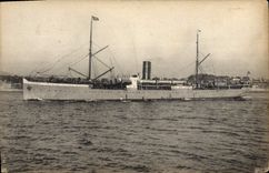 VINTAGE POSTCARD Boat Steamer Algeria SGTM