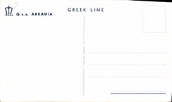 VINTAGE POSTCARD Boat Arkadia Steamer