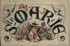CPA Fantaisie Prenom Marie