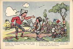 VINTAGE POSTCARD Illustrator Children Red Cross