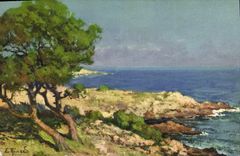 VINTAGE POSTCARD Illustrateur Points of Garoupe