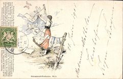 CPA Illustrateur Femme