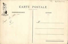 VINTAGE POSTCARD Militaria Fantasy 10 commands of the Curious soldier