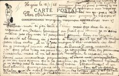 CPA Fantaisie Militaria Meditations de tolards