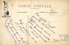 VINTAGE POSTCARD Fantasy Militaria Marine Furrier