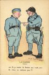VINTAGE POSTCARD Militaria Fantasy guard