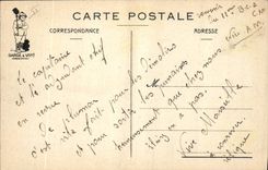 CPA Fantaisie Militaria Revue de literie
