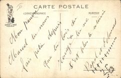 CPA Fantaisie Militaria Permissionnaires La rentree