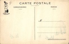 VINTAGE POSTCARD Fantasy Militaria Departure in shift Boat Sailors